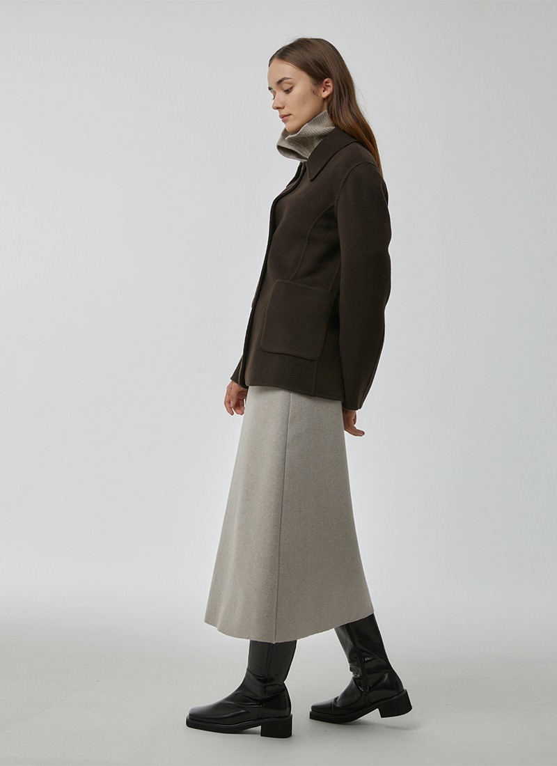 verga wool skirt brown