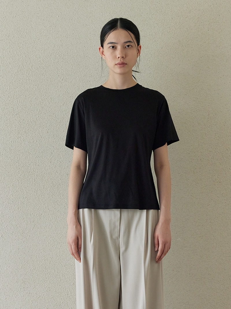 Shine Half Sleeve T-shirt Black - PLAMM