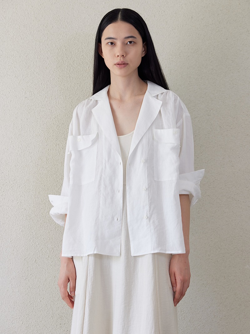 Ove Linen Shirts White - PLAMM